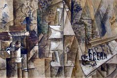 Pablo Picasso 1911 Pipe Rack and Still Life on a Table - New York Metropolitan Museum Of Art